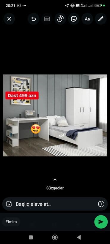 Qab-qacaq və mətbəx ləvazimatları: Mebel dəsti – şəkillərdə göstərilən modellər 1) Divan - Parça — 7