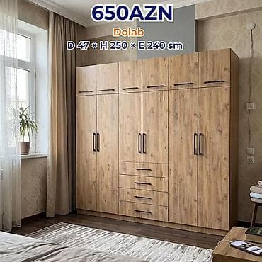 Dolab – 650 AZN Ölçülər: Dərinlik 47 sm × Hündürlük 250 sm × En 240 lalafo.az -da Dolab – 650 AZN Ölçülər: Dərinlik 47 sm × Hündürlük 250 sm × En 240