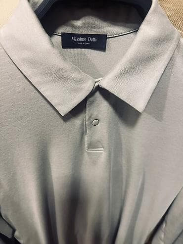 Polo köynək, Massimo Dutti, M, rəng - Boz