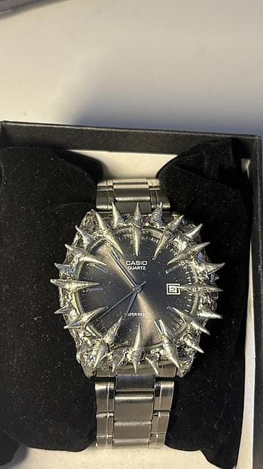 Наручные часы: Casio Quartz qol saatı – xüsusi dizaynlı “spike” kəskin detallar ilə — 4