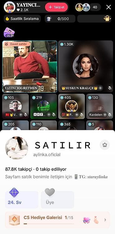 akg perception 120: Sosial media hesabı satılır100AZN – aylinka.oficial - Platform: canlı — 2