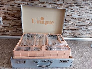 kase: Unique marka süfrə üçün bıçaq–çəngəl–qaşıq dəsti - Brend: Unique — 3