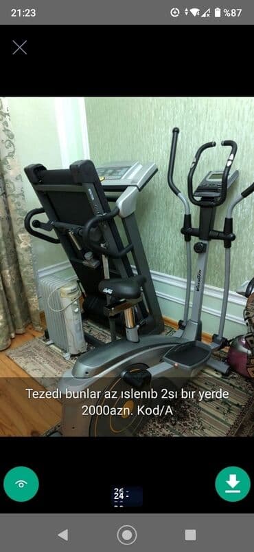 protein qiyməti: Trenajorlar qacis aparatlari idman aletleri sekillerde qiymet məlumat — 24
