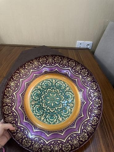 bezekli yumurta sekilleri: Boşqablar, 1 əd, rəng - Bənövşəyi, Keramika — 2
