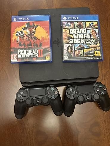 PlayStation 4 Slim komplekti - Konsol: Sony PlayStation 4 Slim (qara — 1