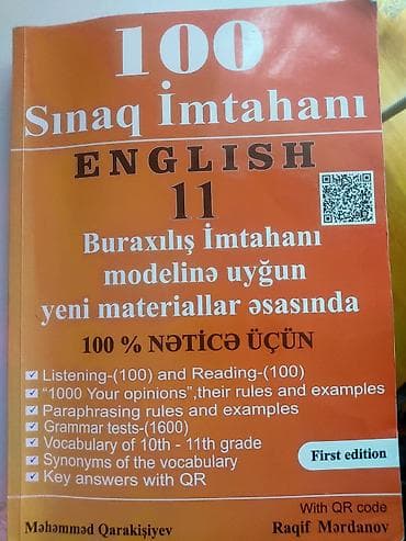 Salam 100 sınaq Raqif Mərdanov kitab əladi vəziyəti cirigi içində yazı