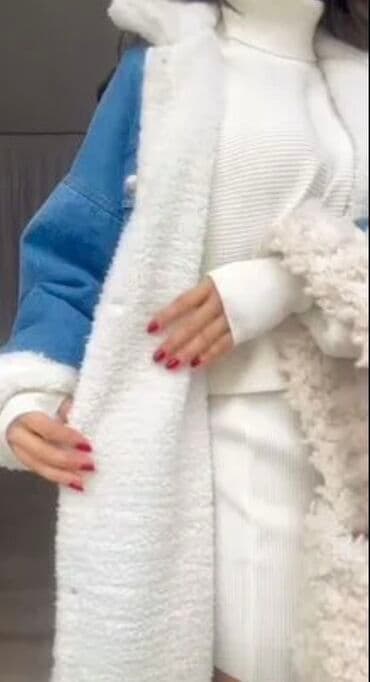 hamilələr üçün: Əla vəziyyətdə cins palto satılır, tədbir üçün alınıb, bir dəfə — 6