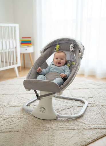 Oğlan və qız üçün, Yeni, Beşik, Yellənmə mexanizm ilə