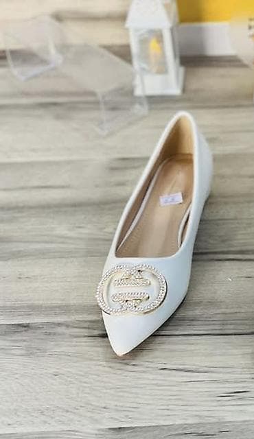 baletka: Baletkalar, Gucci, Ölçü: 39, rəng - Ağ, Yeni — 2