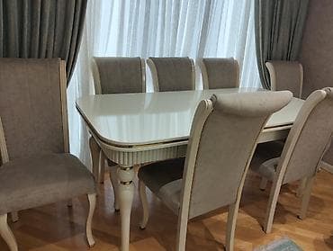 islenmis stol stullar: Qonaq otağı üçün, 8 stul — 1