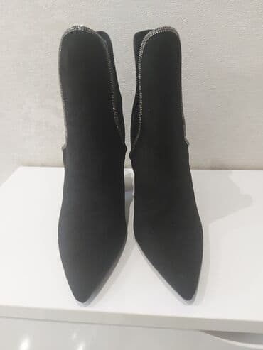 qara mokasinlər: Ölçü: 37, rəng - Qara, Yeni — 1