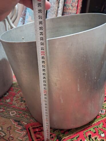 кастрюля алюминиевая 50 литров цена: Qazan, rəng - Gümüşü, Alüminium, 34 sm — 4