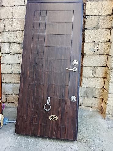 qapi taxta: Dəmir giriş qapısı – komplekt - Material: möhkəm metal (daxili — 2