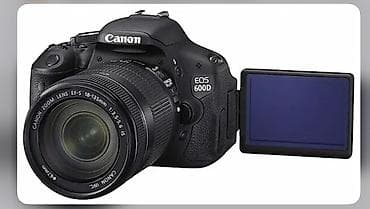 canon video kamera: Canon EOS 600D DSLR fotoaparat - 18 MP APS‑C CMOS sensor – yüksək — 2