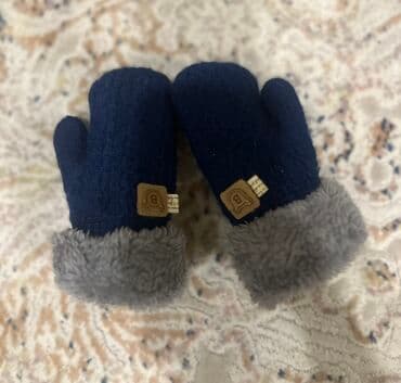 əlcəklər, əlcək boğazları: Heç geyinilmiyib Uşaq əlcəkləri – qış üçün isti və rahat - Model: bir — 2