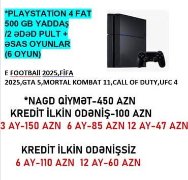 аренда под фаст фуд: Playstation 4 Nagd ve kredit Cemi 10 deq erzinde onlayn senedlesme — 1