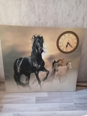 Digər aksesuarlar: Saat Kətan üstündə at çap olunub Əla hədiyyə — 8