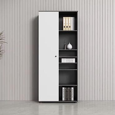 kitab skaflari: Məhsul: Ofis/ev üçün çoxfunksiyalı şkaf-rəf sistemi - Minimalist — 1