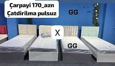 tek kravat: Tək nəfərlik çarpayılar – müxtəlif rəng və başlıq dizaynları ilə. - — 1