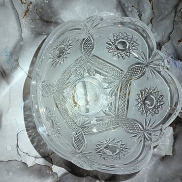 caxir qabi: Büllur şirniyyat/qab meyvə qabı. 2ədəd - Material: qalın, şəffaf — 2