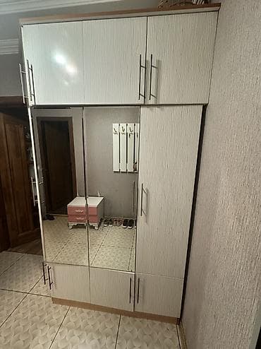 islenmis skaf: Koridor və yataq otağı üçün geyim dolabı - Ölçülər: 55 en, 150 — 2