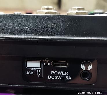 ses kartları: MIZISNR DT-4 professional mikser pultu – 4 kanallı, çoxfunksiyalı — 5