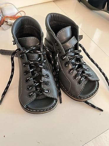 ayaggabı: Uşaq üçün ortopedik sandalet tipli ayaqqabı - Model: bağcıqlı, yüksək — 2