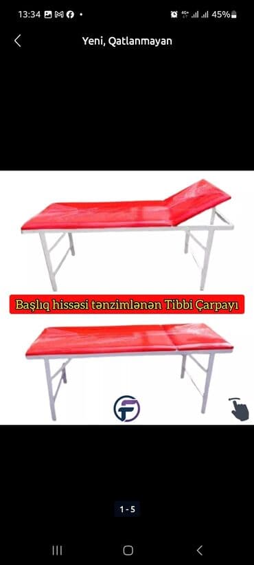 hyaluron tursusu aptek: Yeni, Kosmetoloji kuşetka, Qatlanmayan, rəng - Ağ — 3