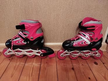 roller uşaq rolikləri: Uşaq üçün tənzimlənən inline konkilər (roliklər) yenidir - Rəng — 1