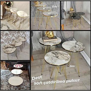 Sifarişlə ofis mebeli: Yumru masa, Açılmayan, Təkərsiz, Zəmanətsiz, Pulsuz çatdırılma, Pulsuz quraşdırılma — 1