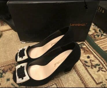 Tuflilər, Ölçü: 37, rəng - Qara, İşlənmiş