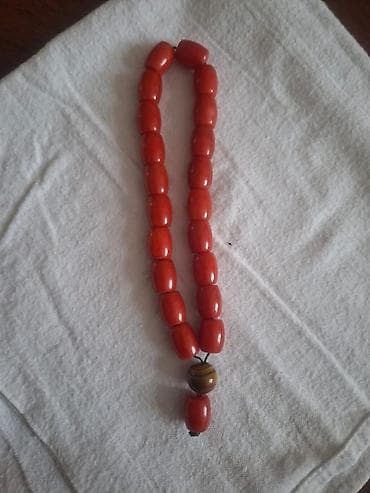 tesbeh satisi: Mərcan təsbeh - Mənşə: Hind Okeanı sahili, Afrika - Material: təbii — 6