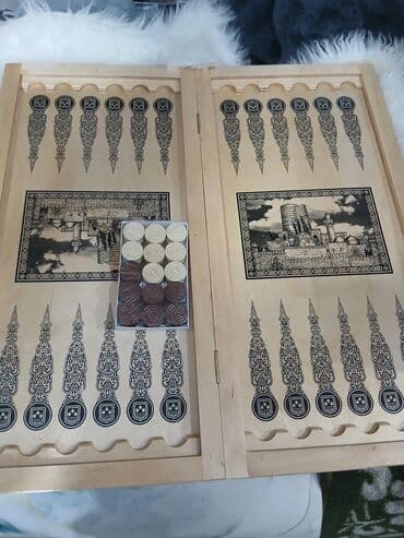 мраморный бильярдный стол цена: Taxta nərd dəsti - Material: təbii ağacdan hazırlanmış qatlanan — 4