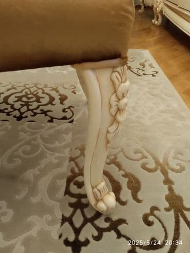 stol və stul: Qonaq otağı üçün, İşlənmiş, Açılmayan, Dördbucaq masa, 8 stul — 4