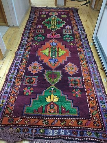 Xalça – əl toxuması, uzun koridor tipli (runner) model - Naxış