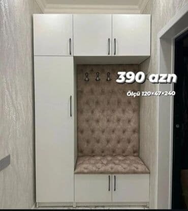 dehliz skaflari: Yeni, Açılan, 1 qapı Düz dolab, Dəhliz dolabı, Azərbaycan — 1