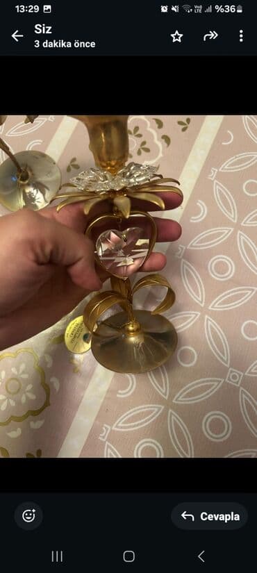 qizil gül: 2 ededi 50 AZN. 24K qızıl örtüklü "Crystal Temptations" Spectra — 6