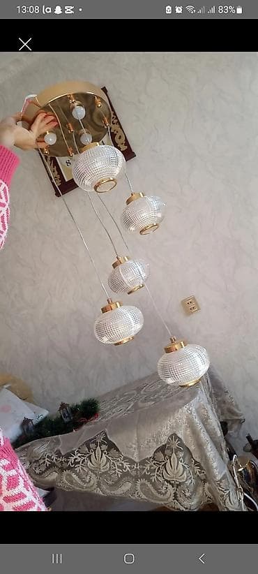 Çılçıraq, 5 lampa, Metal