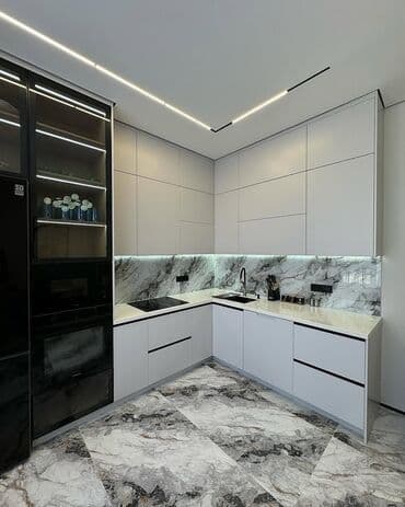 qaz pecu: Sifarişlə mətbəx dəsti, Özü çəkən petlələr, MDF, Kredit yoxdur, Pulsuz çatdırılma — 4