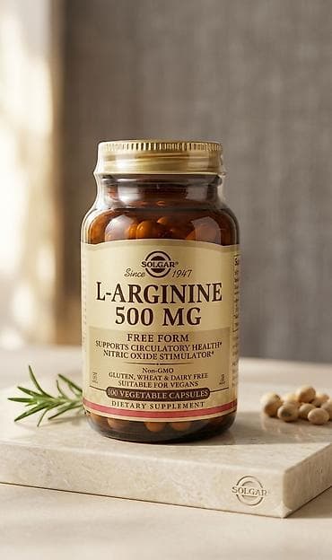 acar aləmi: 🇺🇸 ABŞ istehsalı – Solgar L-Arginine 500 mg 💊 Solgar 1947-ci ildən — 1