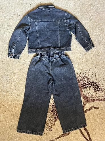 Uşaq arabaları: Tamda fesli gelir Qız Uşaqı üçün cins dəst – cins gödəkcə və şalvar — 2