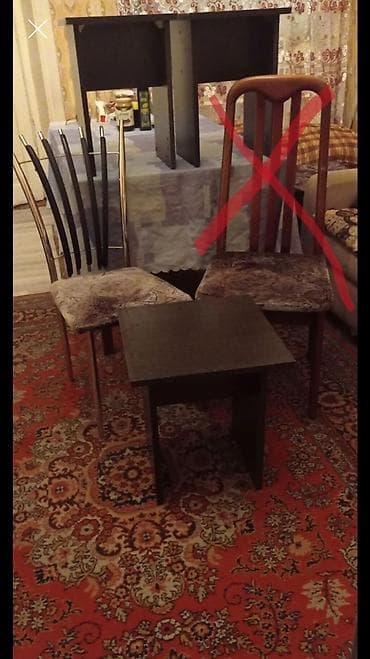 taxta qapi temiri: Oturacaqlar 5 ədəd. taburetka 2 ədəd stul normal — 1