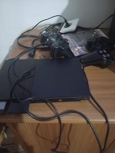 sony mhc: PlayStation 2 Slim oyun konsolu 2 pult kavbellerle beraber 8 disk — 1