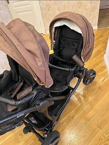 Коляски: Коляска для двойни, Б/у, Возраст: 30 месяцев, Платная доставка, Самовывоз — 3