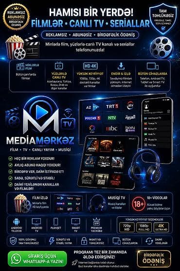 **MediaMərkəz rəqəmsal xidmətləri** MediaMərkəz film, serial və canlı — 1