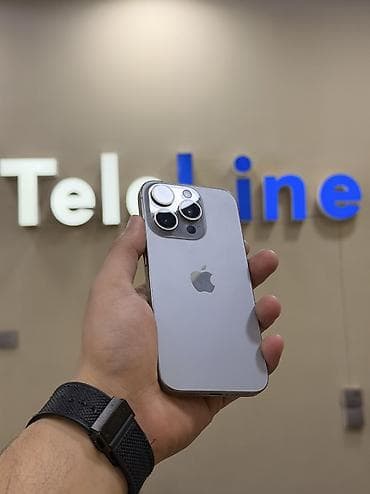 iphone 12 pro 512: IPhone 15 Pro, 128 GB, Natural Titanium, Zəmanət, Kredit, Simsiz şarj — 1