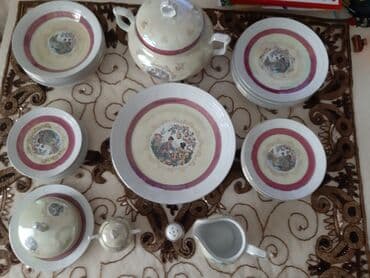 elit qab qacaq: Nahar dəsti, rəng - Ağ, Farfor — 4