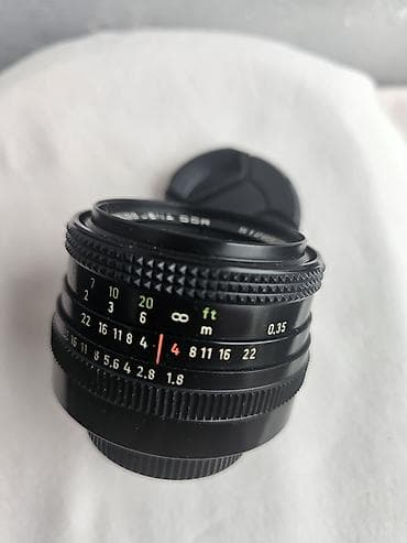 ariston 50: Carl Zeiss Jena DDR Pancolar 50mm f/1.8 MC obyektiv - Fokal məsafə — 2