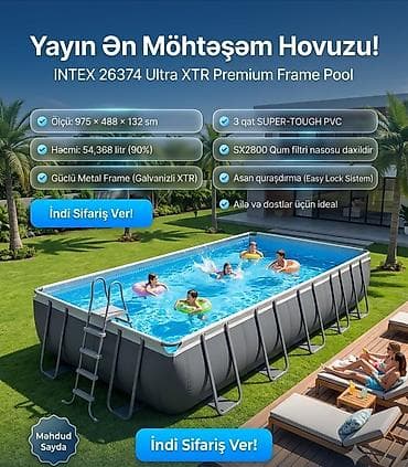 Yeni Karkas hovuzu Intex, ≥ 10.1 m, ≥ 5001 l