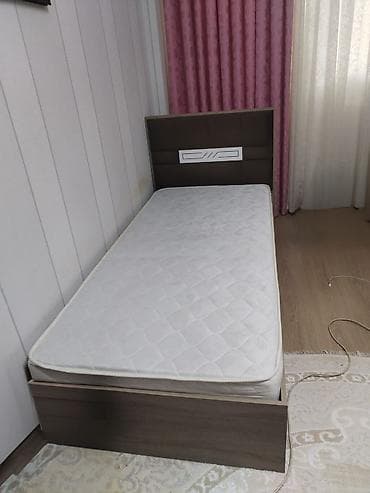 Uşaq mebeli: Oğlan və qız üçün, Çarpayı, Matras ilə, Siyirməsiz — 1